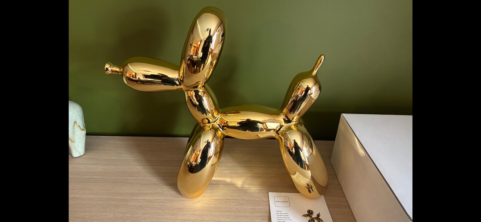 Balloon dog XXL (after) Editions studio jeff koons, Enlèvement ou Envoi, Sculpture, Or