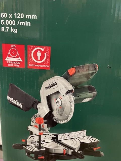 afkortzaag, Doe-het-zelf en Bouw, Gereedschap | Zaagmachines, Ophalen, Nieuw, Afkortzaag, Metabo