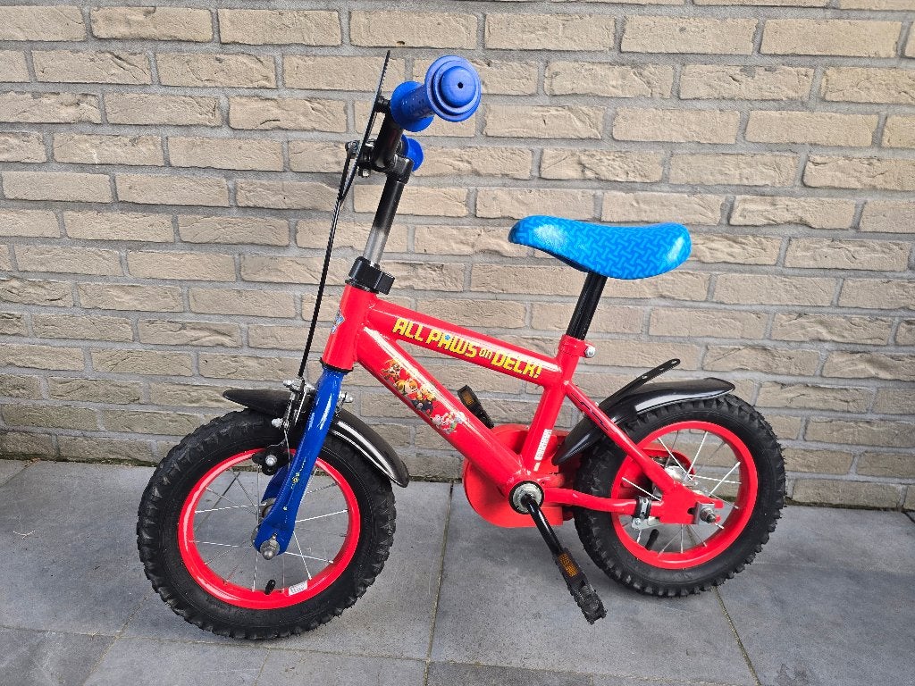 Kinderfiets, Ophalen, Terugtraprem, Zijwieltjes, Gebruikt