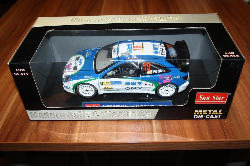 1:18 Sun Star Citroen Xsara WRC 2005 X.Pons rally de Espana., Hobby en Vrije tijd, Ophalen of Verzenden, Zo goed als nieuw, Auto