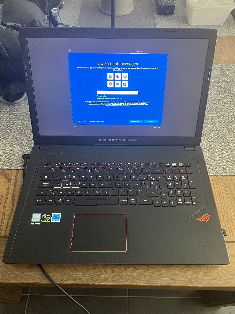 Laptop ASUS GL735V, Computers en Software, Windows Laptops, Ophalen, Gebruikt, Met videokaart, Asus