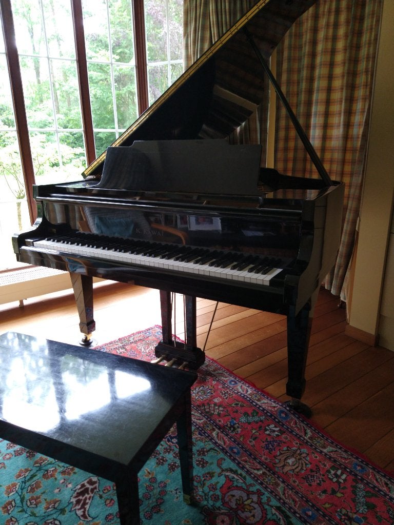 vleugel piano Kawai, Muziek en Instrumenten, Piano's, Ophalen, Gebruikt, Zwart, Hoogglans