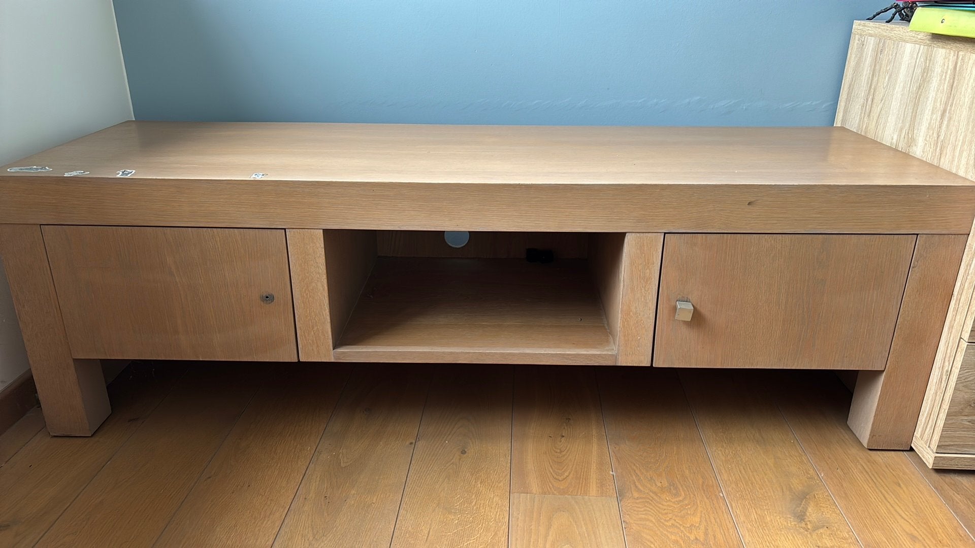 Tv meubel hout 1m60x50x51, 25 à 50 cm, Moins de 100 cm, 150 à 200 cm, Enlèvement