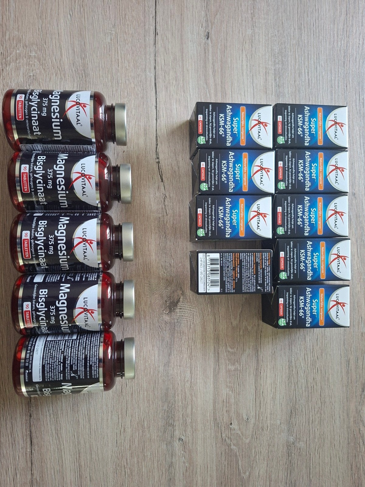 Ashwagandha KSM-66 en magnesium bisglycinaat, Enlèvement ou Envoi