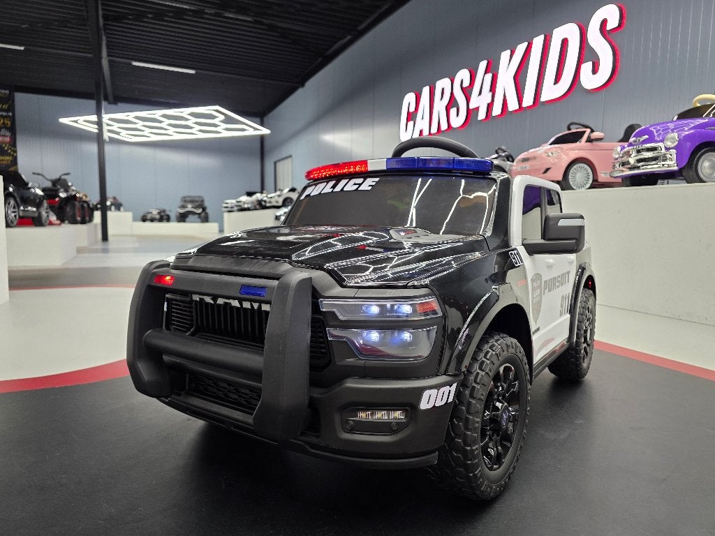 Kinderauto Dodge RAM politie - 2 pers. - RC - AANBIEDING, Kinderen en Baby's, Ophalen of Verzenden, Nieuw, Afstandsbediening