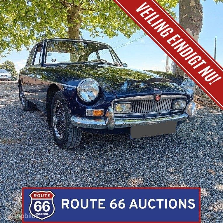 MG MGB GT | 1966 | Route 66 Auctions, Zwart, Bedrijf, Handgeschakeld, Overige carrosserie