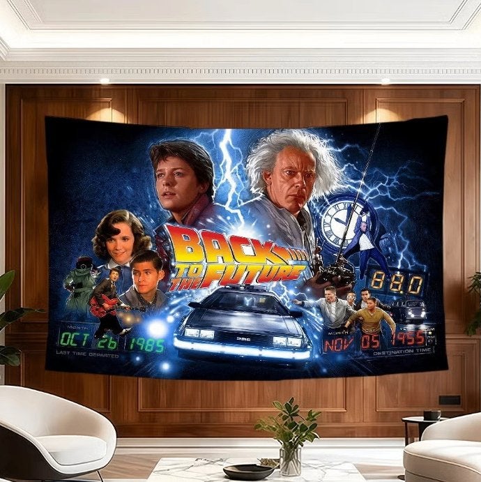 Grote vlaggen Back to the Future (150x90cm), Ophalen of Verzenden, Nieuw