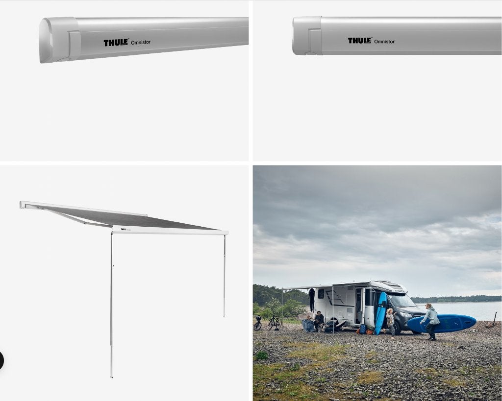 Elektrische Thule Omnistor 5200 luifel van 4 meter met LED, Ophalen, Gebruikt