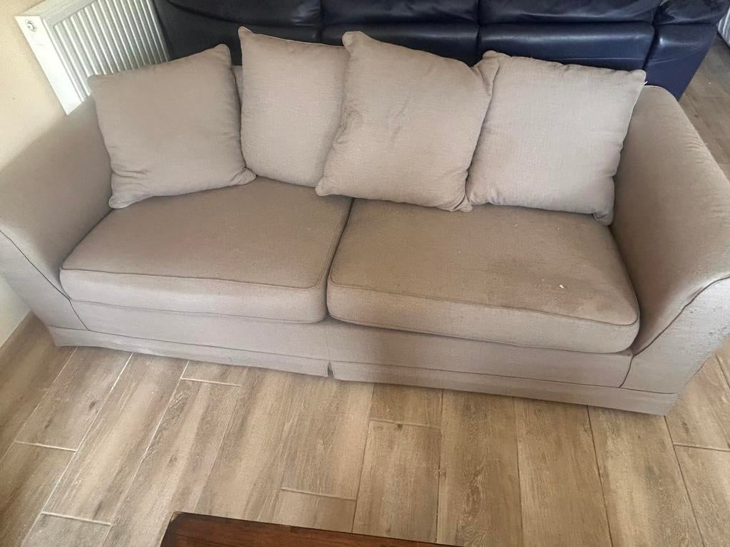 Beige 3/4 zit., Ophalen, Gebruikt, 150 tot 200 cm, Driepersoons