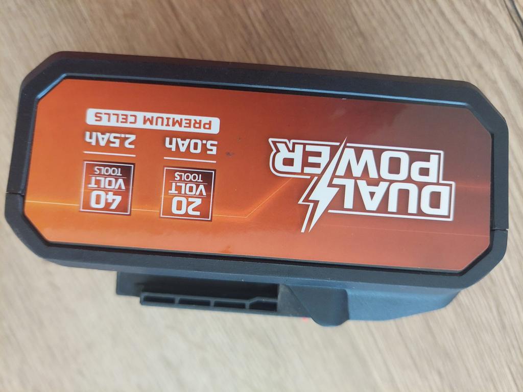 PowerPlus Dualpower 2x20V 5Ah Premium accu + oplader., Enlèvement, Comme neuf