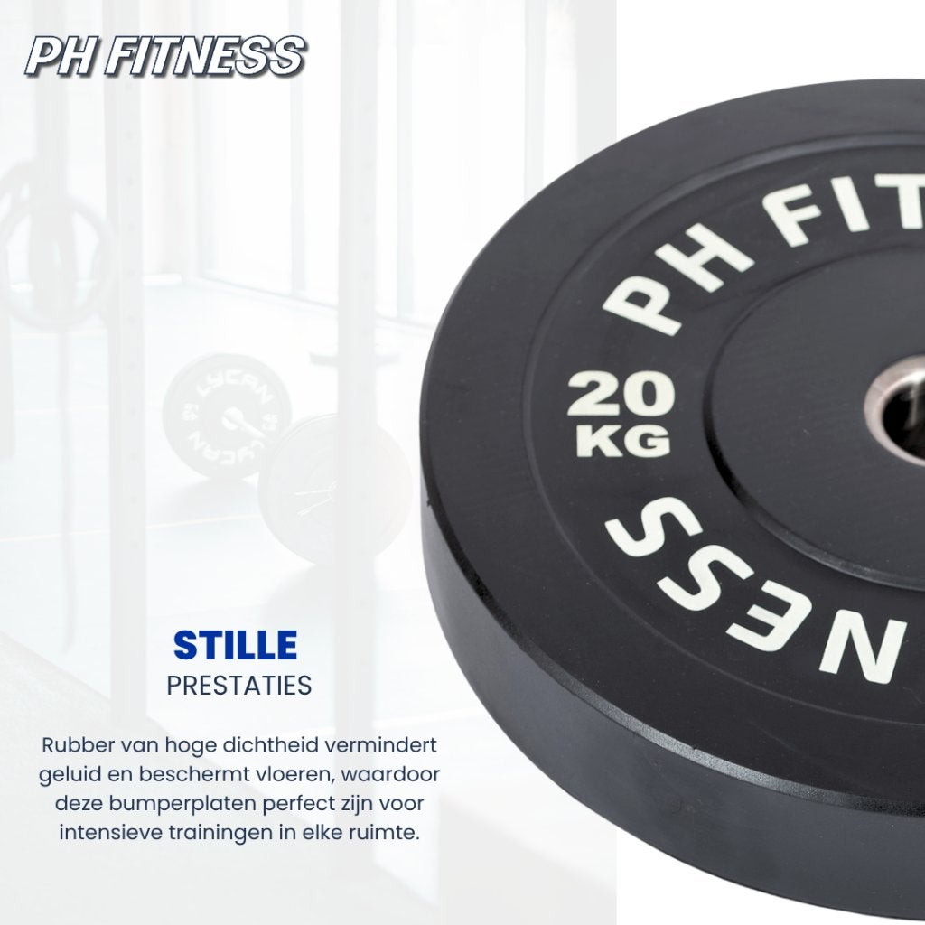 PH Fitness Bumper Plates - 100+ KG Multi Sets - €1,90 per KG, Sports & Fitness, Enlèvement ou Envoi, Neuf, Bras