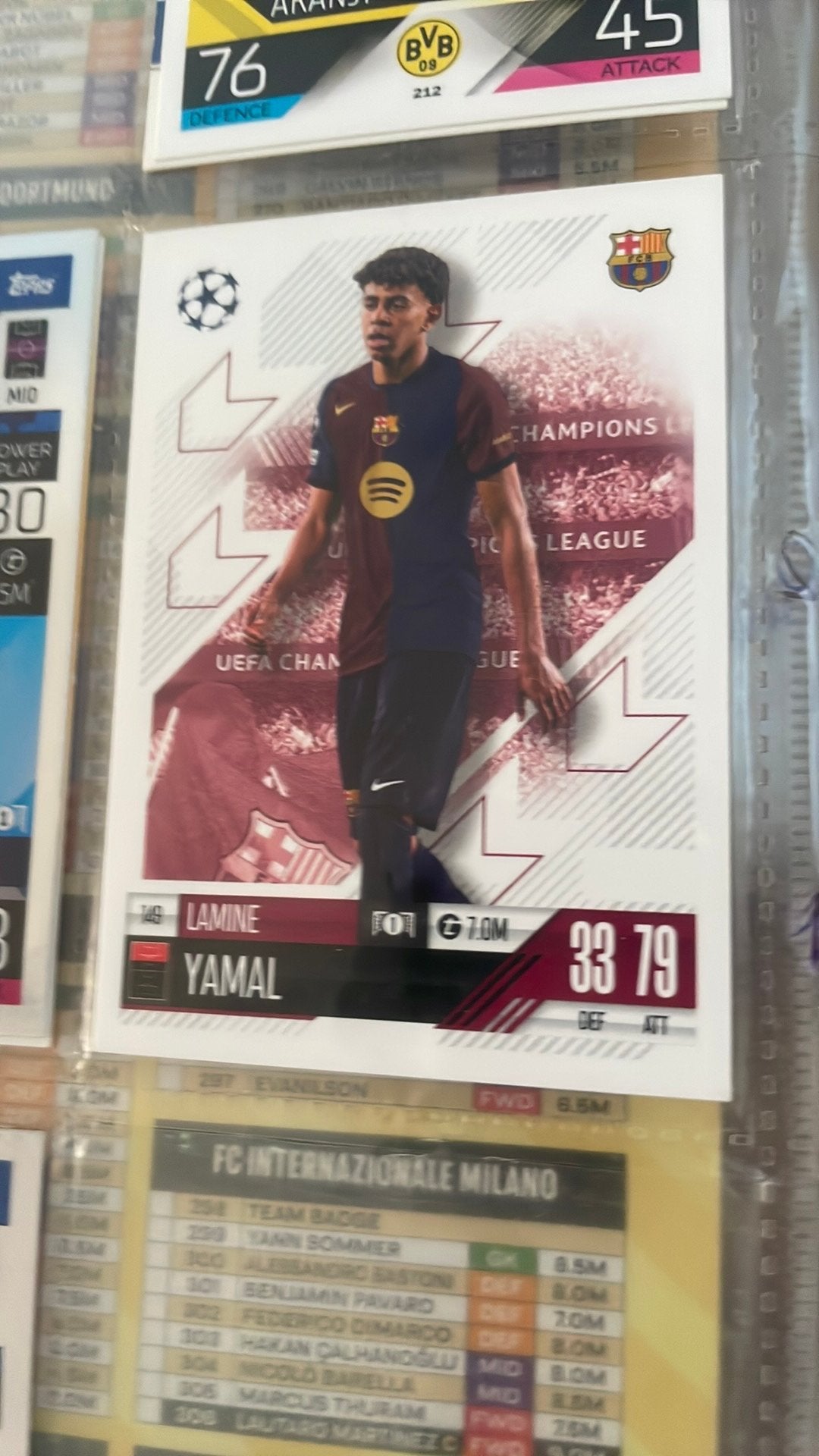 Yamal voetbalkaart, Hobby en Vrije tijd, Stickers en Plaatjes, Ophalen, Zo goed als nieuw