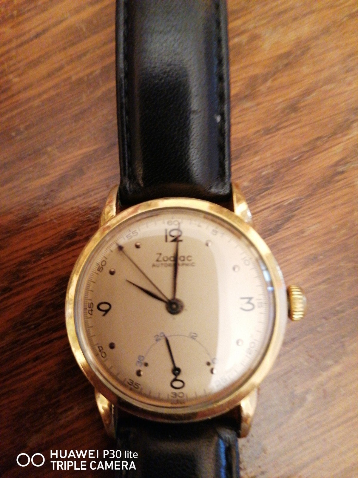 montre Zodiac autographic, Enlèvement ou Envoi, Or, Montre-bracelet, Avec bracelet