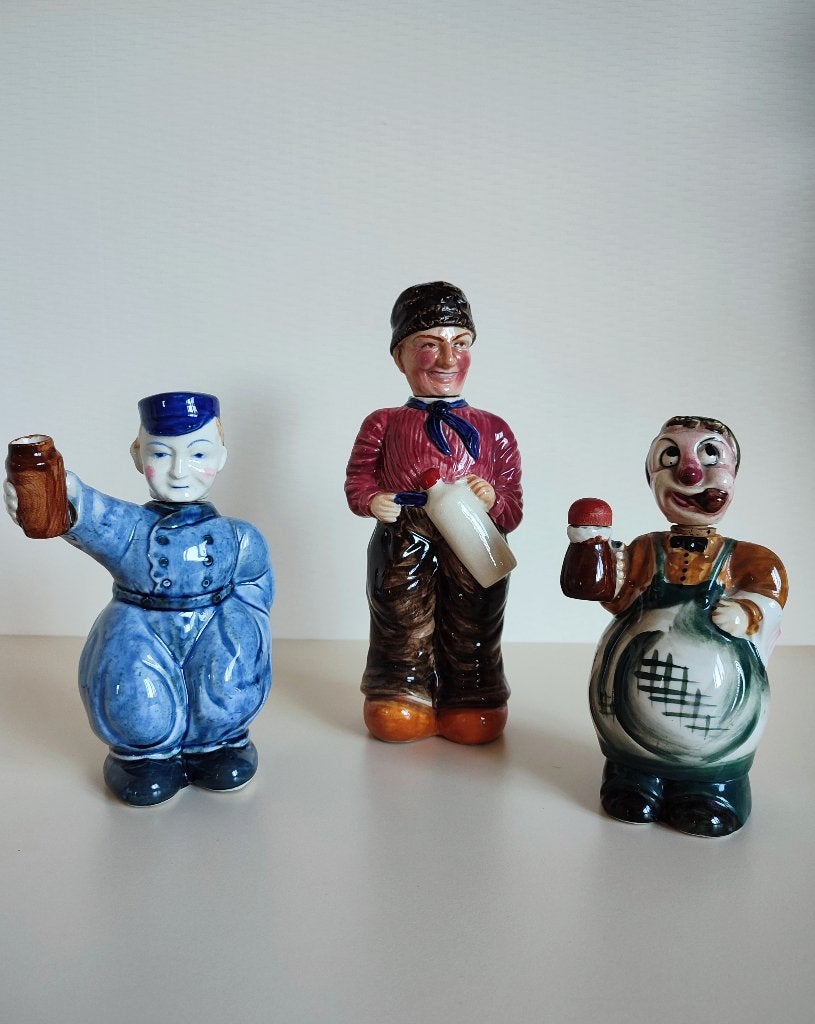 Jenever mannekes jaren 50-60, €18 per stuk, Antiek en Kunst, Ophalen of Verzenden