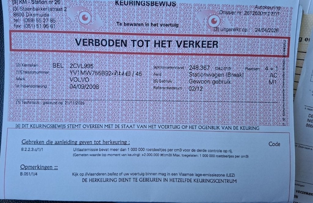 Volvo V50 2.0D (2008) - Euro 5 - Meenemen/Export, Euro 5, Zwart, Leder, 5 deurs