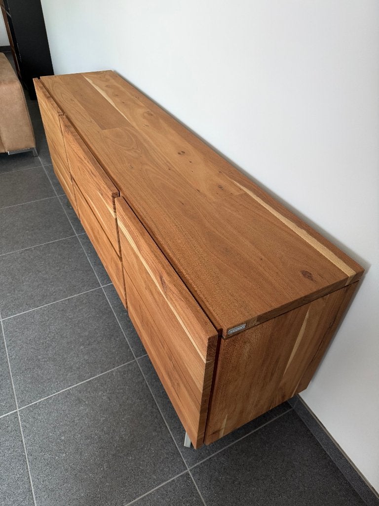 Design woonkamer tafel + dressoir + TV meubel Xooon, Enlèvement, Neuf, Modern