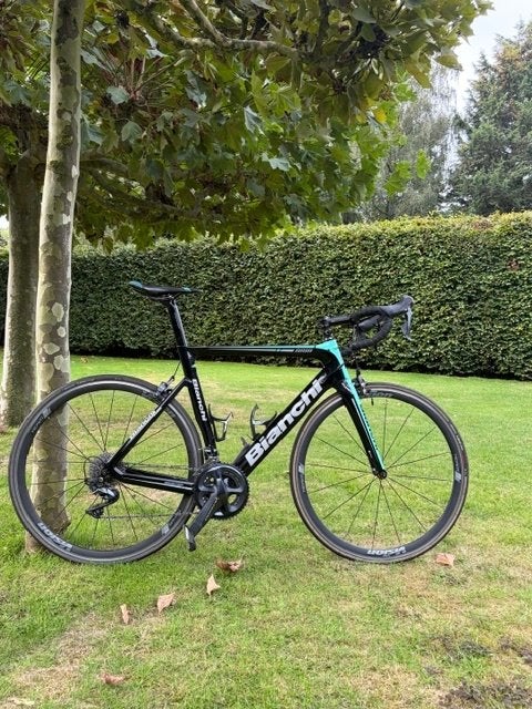 Racefiets Bianchi Aria (maat 57), Fietsen en Brommers, Gebruikt, Carbon, Overige maten, Meer dan 20 versnellingen