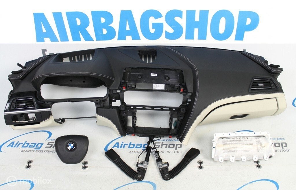 Airbag set Dashboard leder wit HUD Speaker BMW 6 F06 F12 F13, Gebruikt, Ophalen of Verzenden