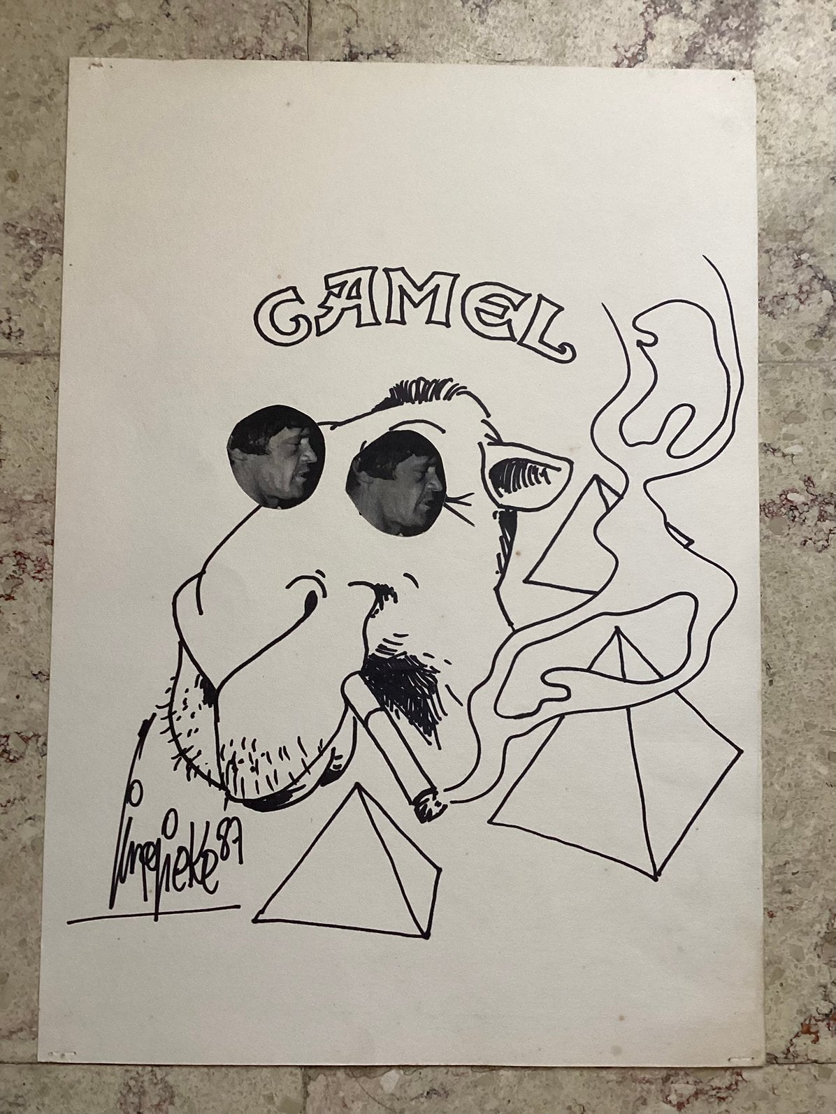 Originele pentekening ‘Lingieke’, Ophalen, Pentekening, Gesigneerd