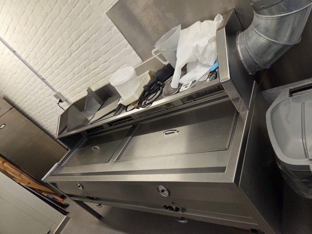 2 pans smitto visbak friteuse, Ophalen, Gebruikt