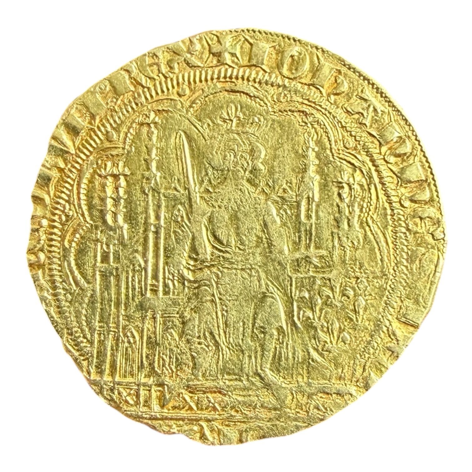 France Jean II le Bon 1351 ECU D'OR À LA CHAISE, Enlèvement