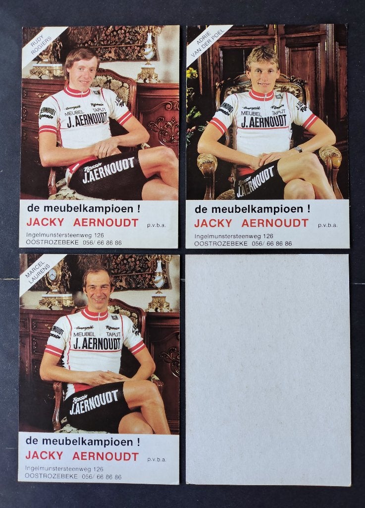 Vintage kaarten wielrenners, Verzamelen, 1980 tot heden, Ophalen of Verzenden, Zo goed als nieuw, Prent