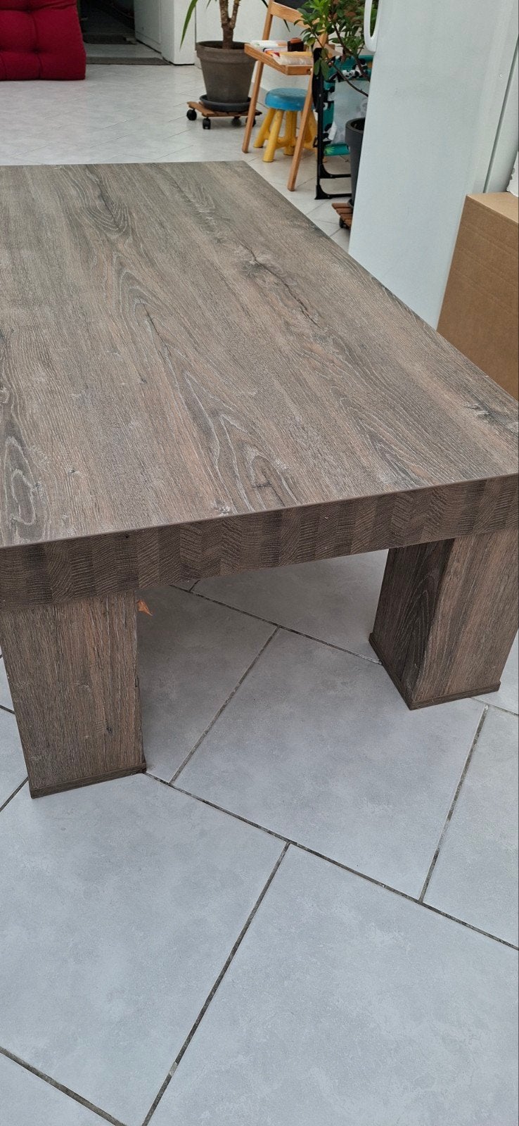 salon tafel, 100 à 150 cm, Carré, Synthétique, Enlèvement