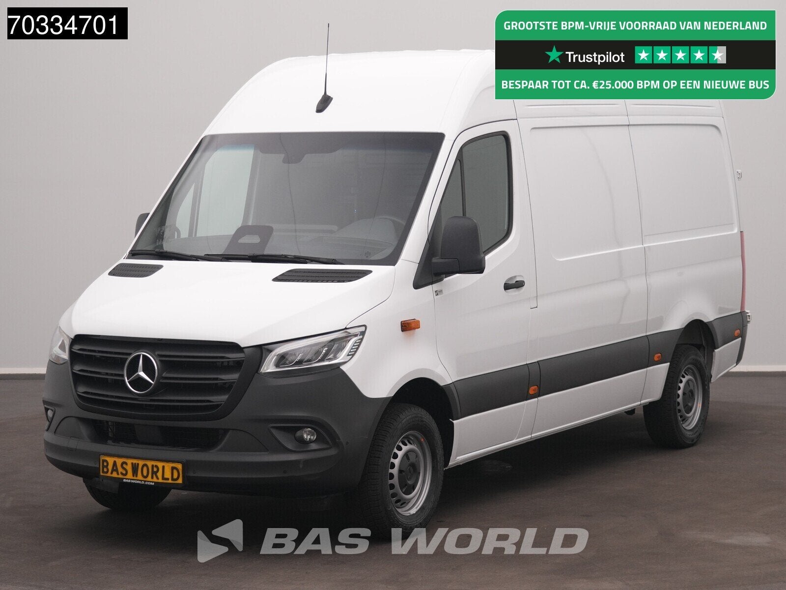 Mercedes Sprinter 317 CDI Automaat L2H2 AC/Climate 10"MBUX C, Auto's, Automaat, Stof, Gebruikt, Euro 6