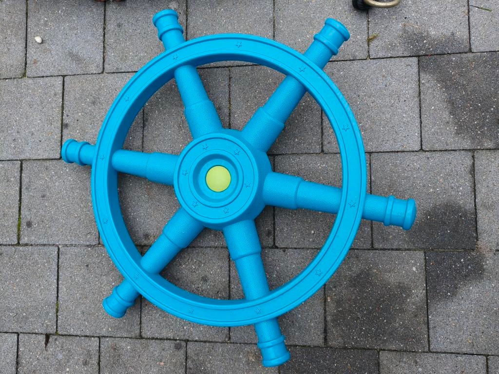 Picknicktafel en stuurwiel boot voor aan een speelhuis / spe, Ophalen
