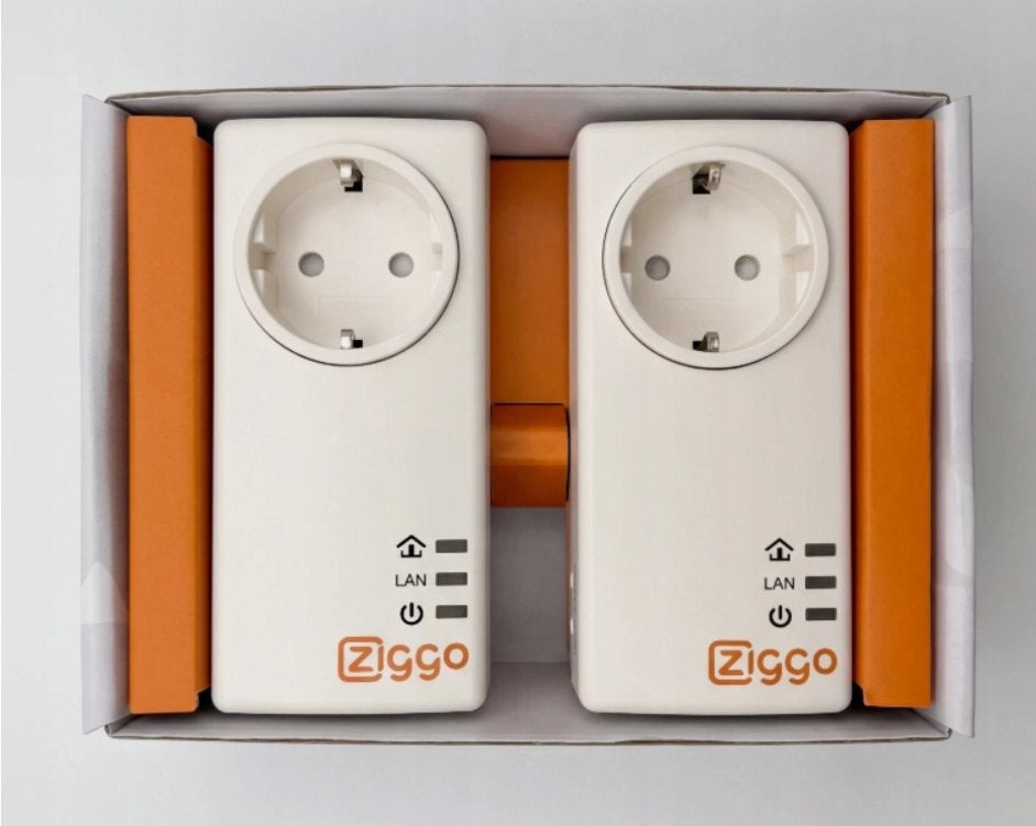 ZIGGO Extra internetpunt Powerline netwerkadapter 2 delige, Enlèvement ou Envoi, Neuf, Ziggo