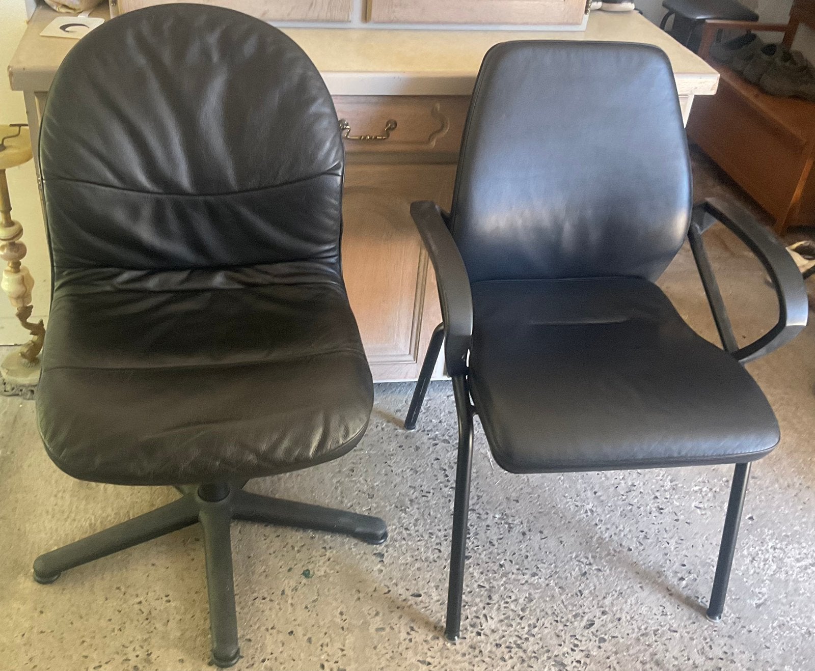 Lederen stoelen sedus, Vergader- of Presentatieruimte, Ophalen, Gebruikt, Stoel