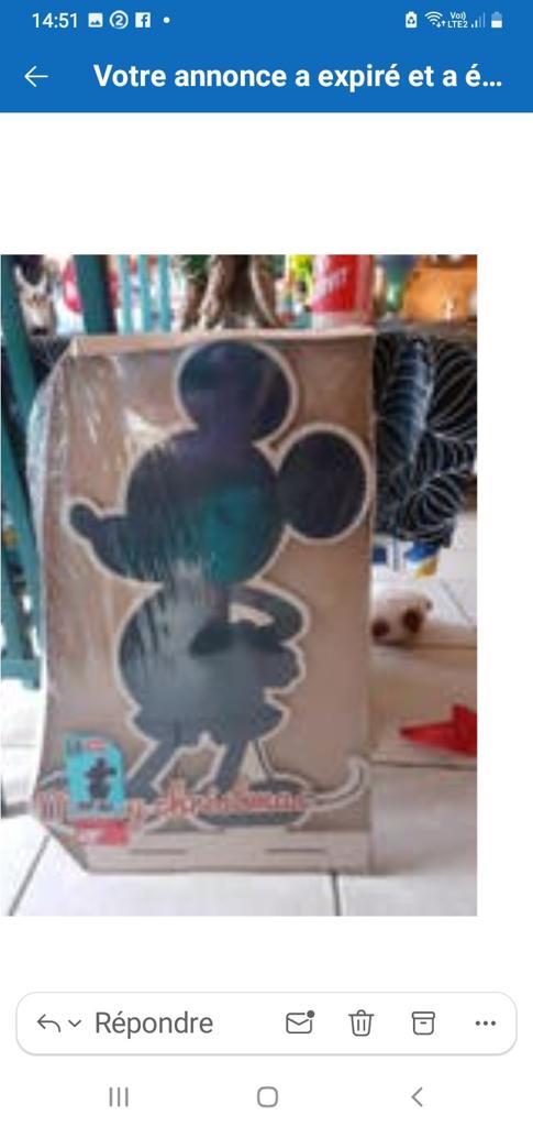 Panneau bois mickey, Antiquités & Art, Enlèvement