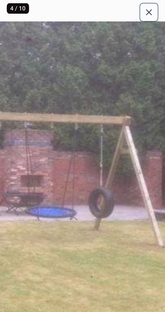 Schommel set, Kinderen en Baby's, Speelgoed | Buiten | Speeltoestellen, Ophalen, Gebruikt, Schommel