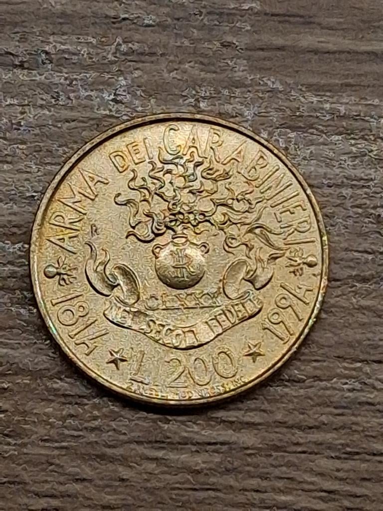 Pièce commémorative des Carabiniers italiens, Envoi