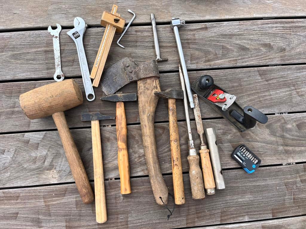 Outils divers bricolage marteau maillet rabot stanley, Enlèvement, Utilisé