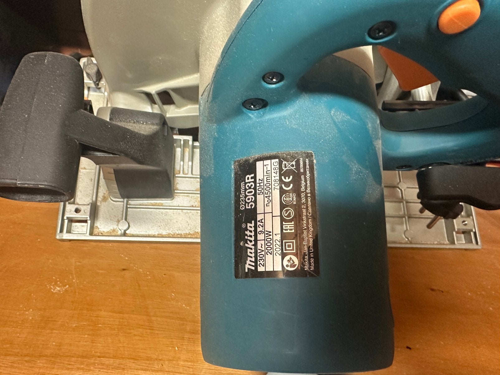 Makita cirkelzaag 5903R, Doe-het-zelf en Bouw, Ophalen, Zo goed als nieuw, Cirkelzaag