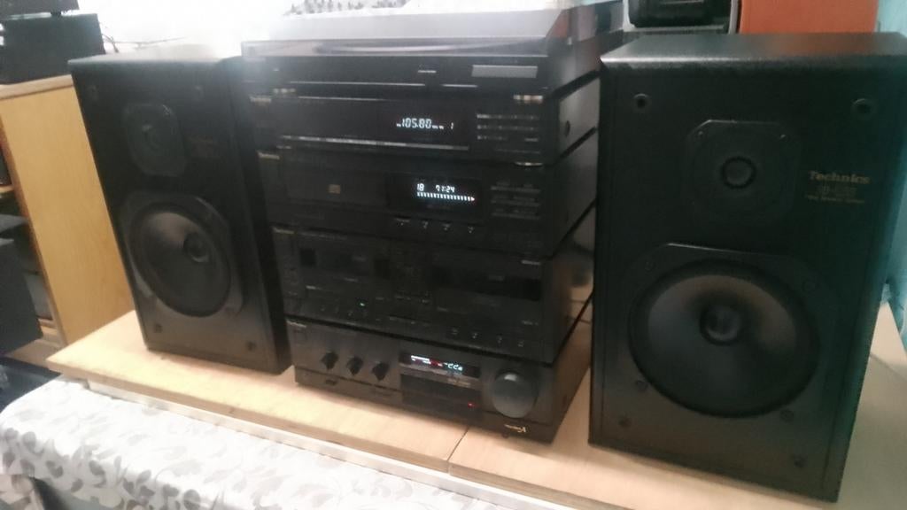 Prachtig stereo set Technics met platenspeler koopje, Enlèvement