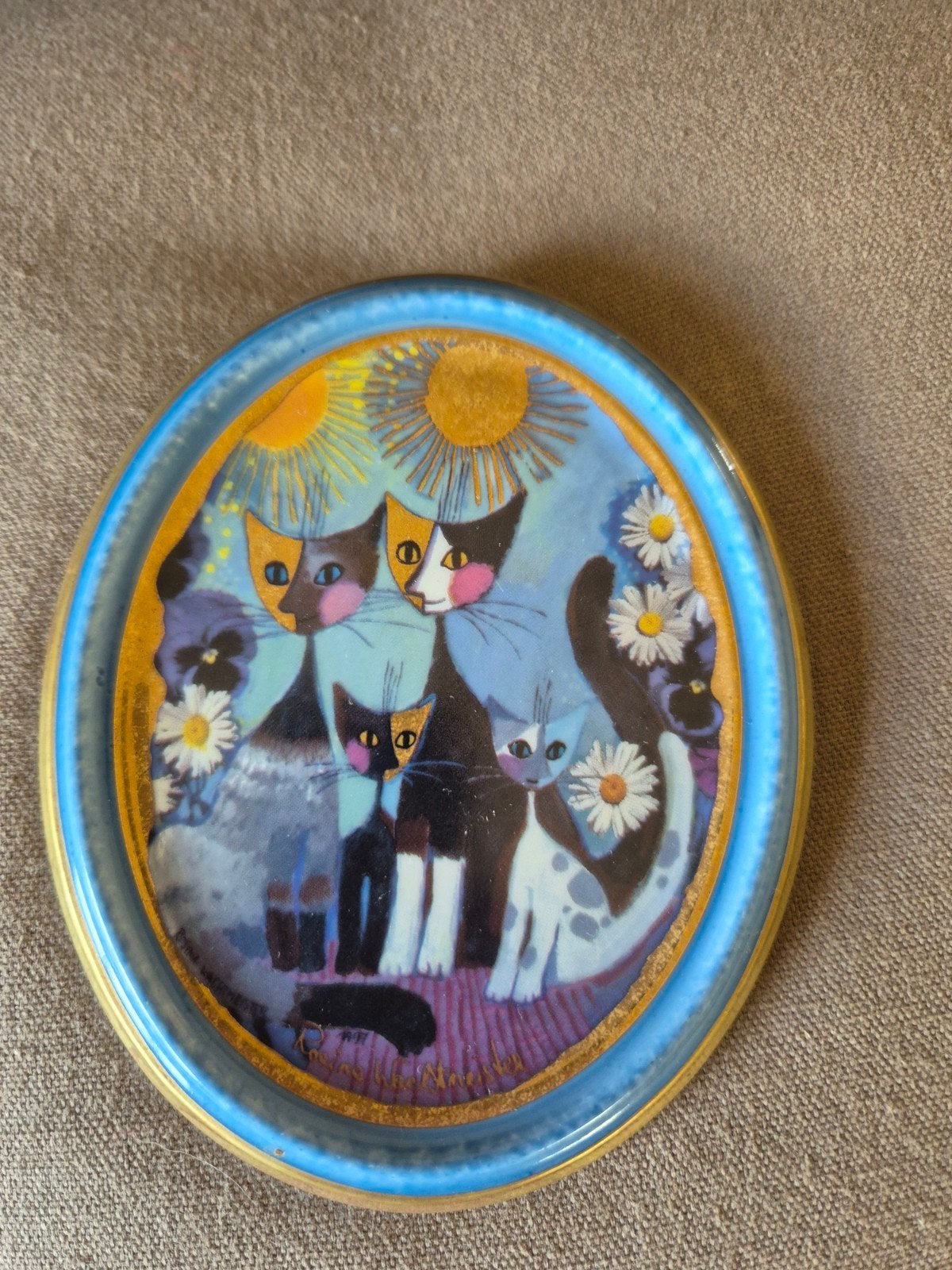 Regina Wachtmeister goebel kat wandbord, Antiek en Kunst, Ophalen
