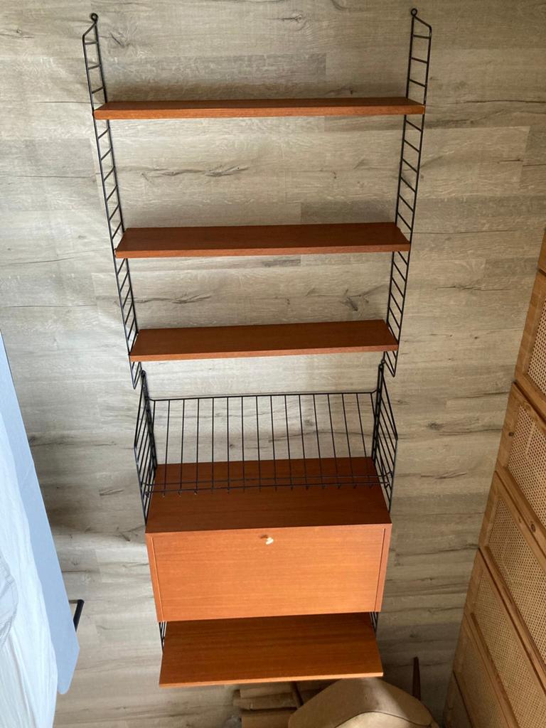 Vintage Nisse String Strinning wall unit wandsysteem, Ophalen