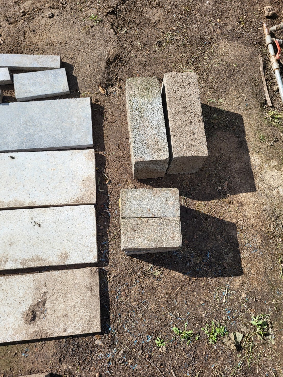Betonblokken, Ophalen