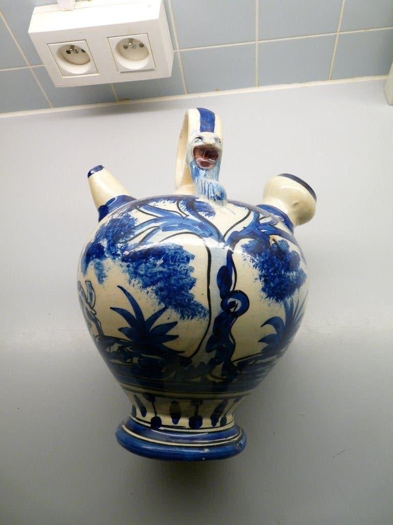 antieke wijn- waterkruik , zie foto's, Ophalen of Verzenden