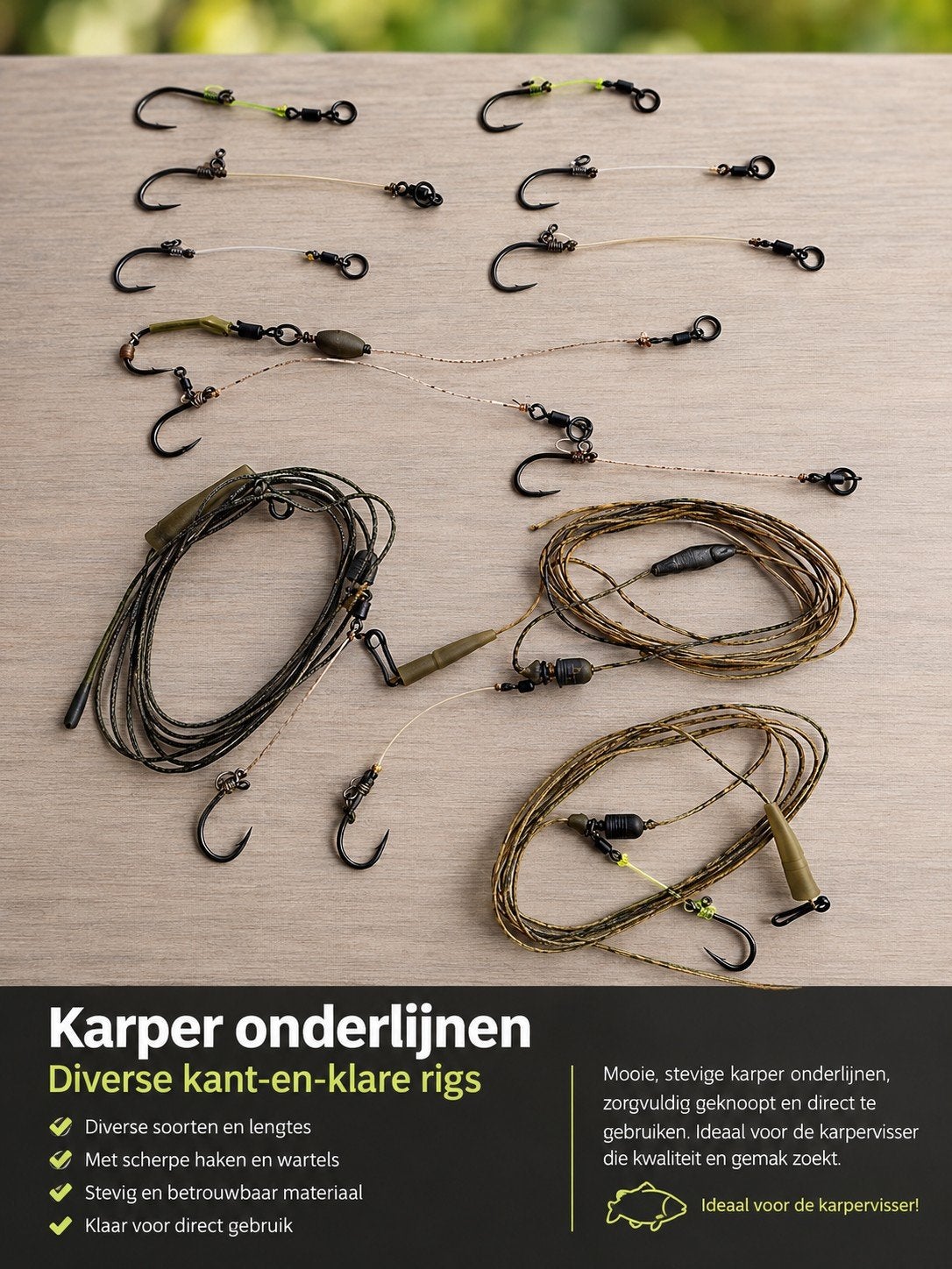 Nieuwe Karperrigs en leaders, Enlèvement ou Envoi