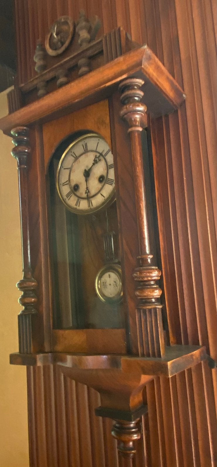 Antieke klok | JUNGHANS regulator gerestaureerd Fin XIX en S, Antiek en Kunst, Ophalen