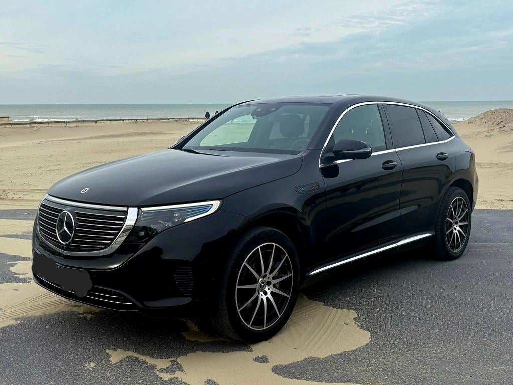 Mercedes EQC 400 AMG Line, opendak, getinte ruiten, leder.., Auto's, Zwart, Zwart, Leder, Elektrisch