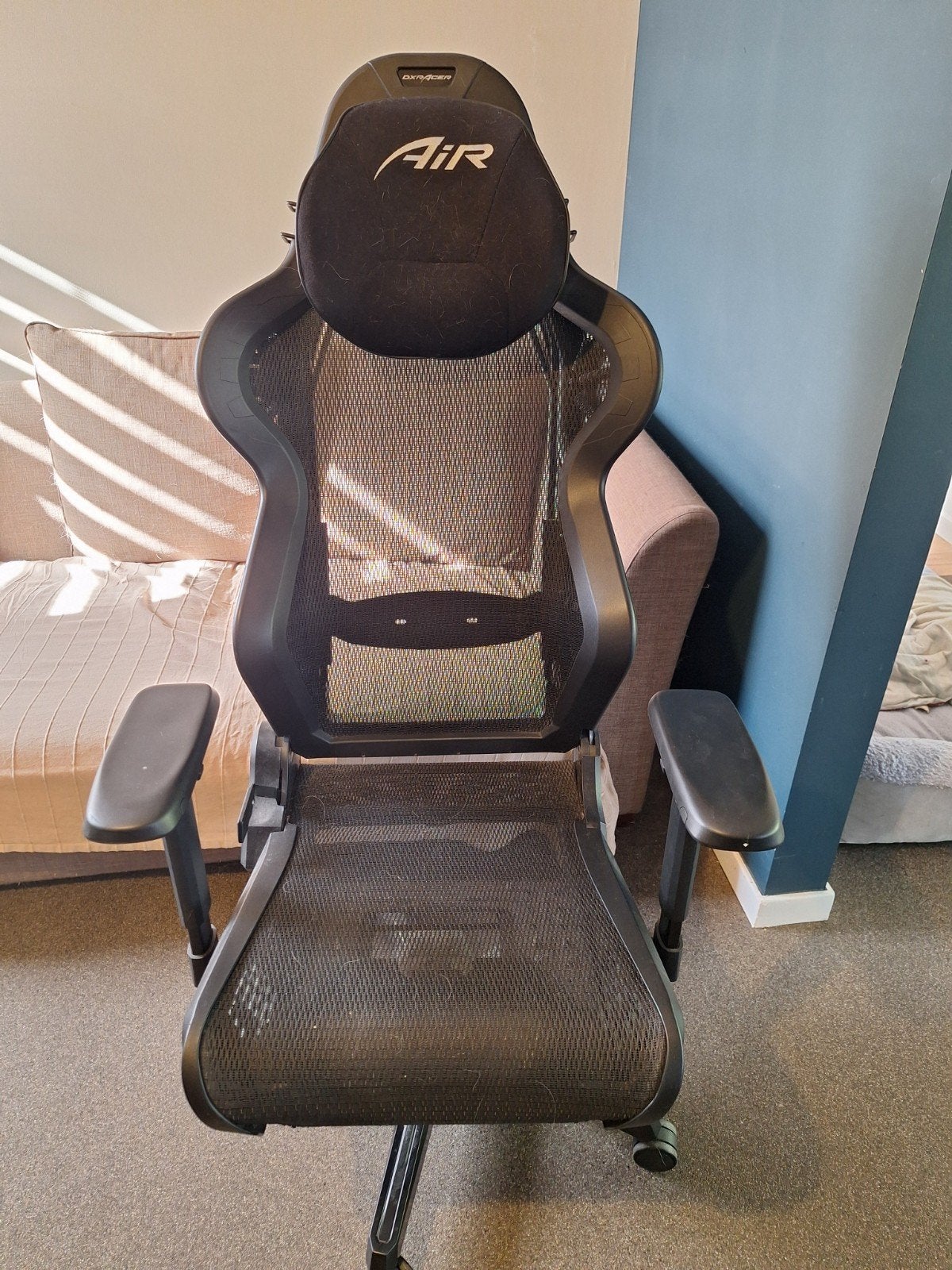 chaise de gaming, Chaise de bureau de gaming, Comme neuf, Noir, Chaise de bureau