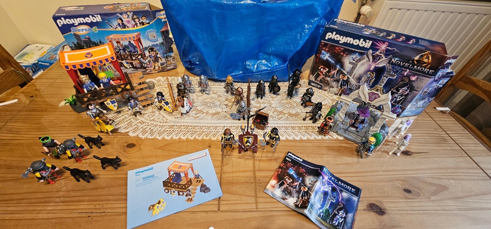Lot Playmobil Chevalier / Super4 / Novelmore, Enlèvement ou Envoi, Utilisé