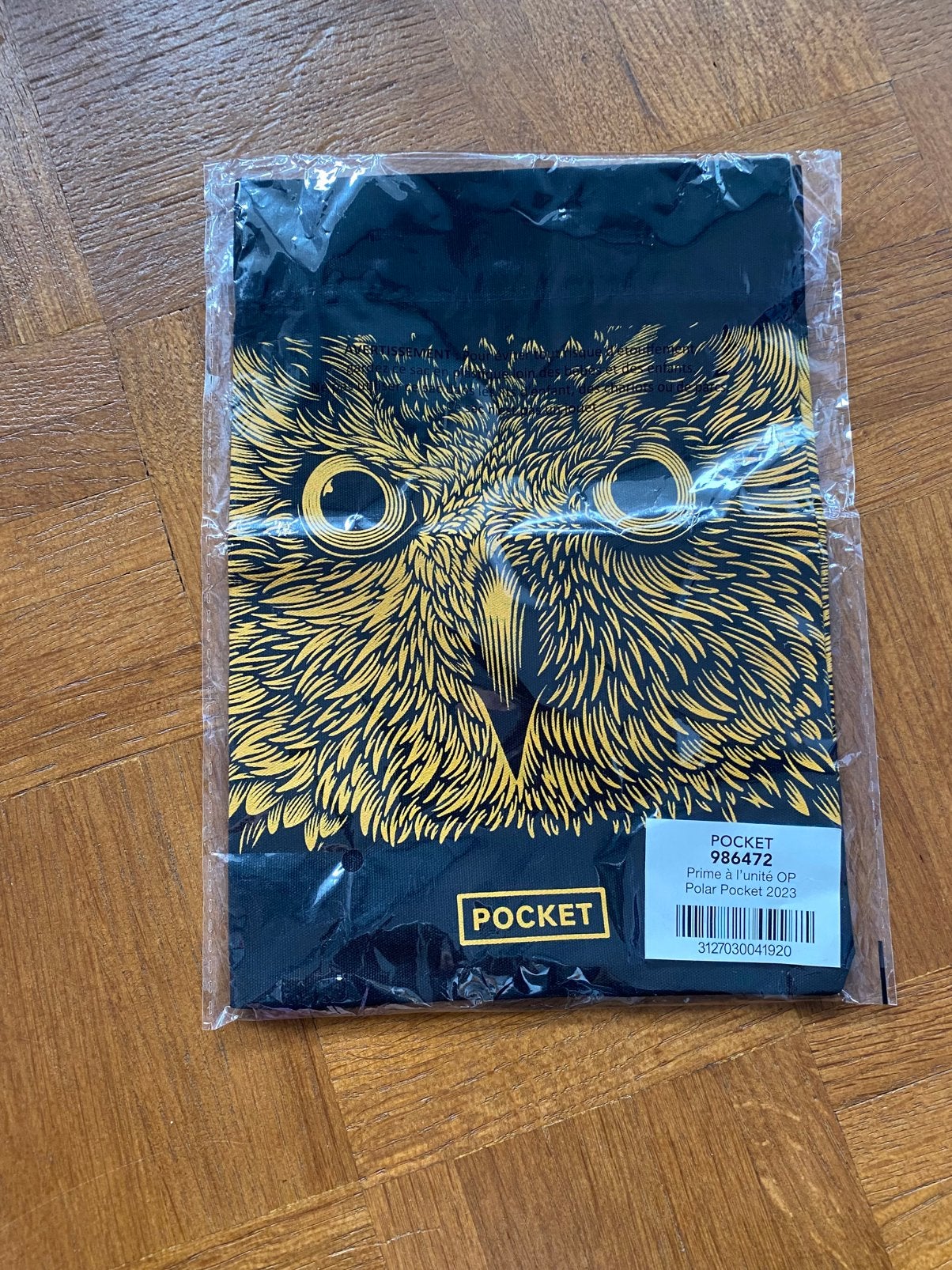 Petite pochette hibou Pocket, Enlèvement ou Envoi, Neuf, Noir, Homme ou Femme