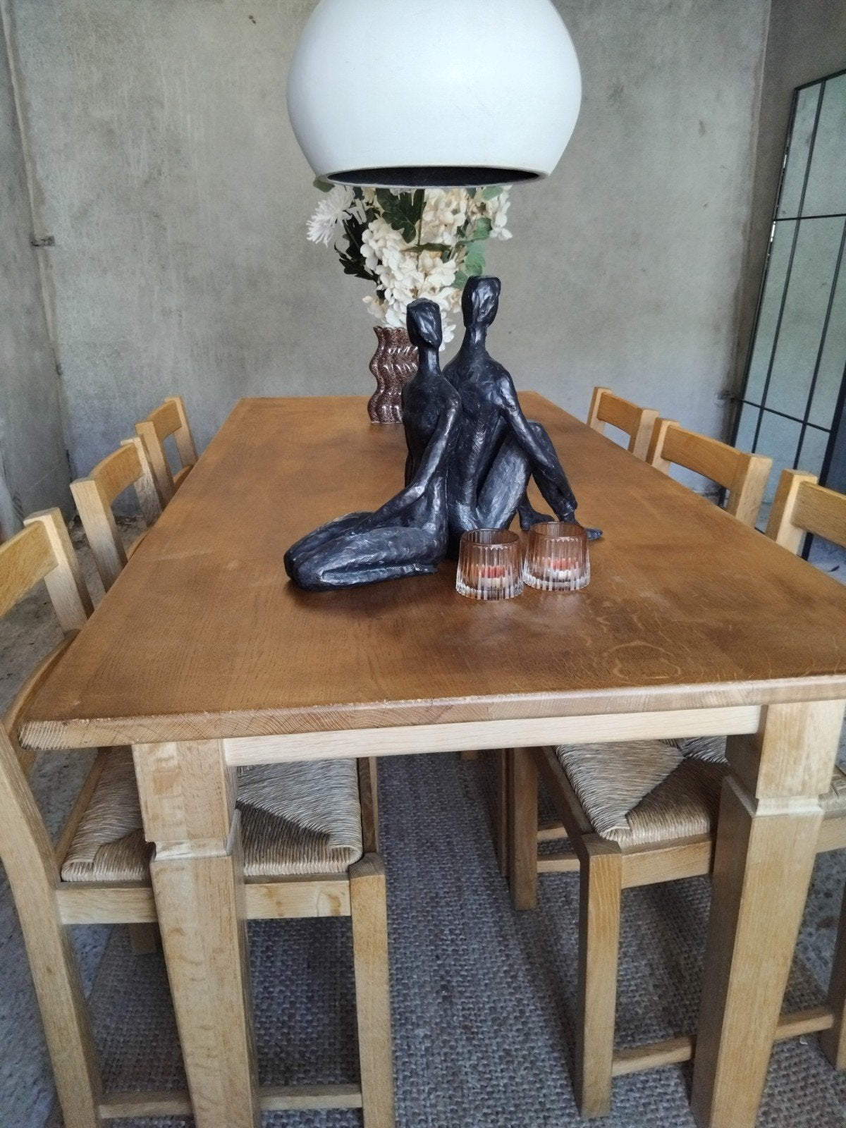 Scandinavische eettafel met 6 stoelen, Ophalen