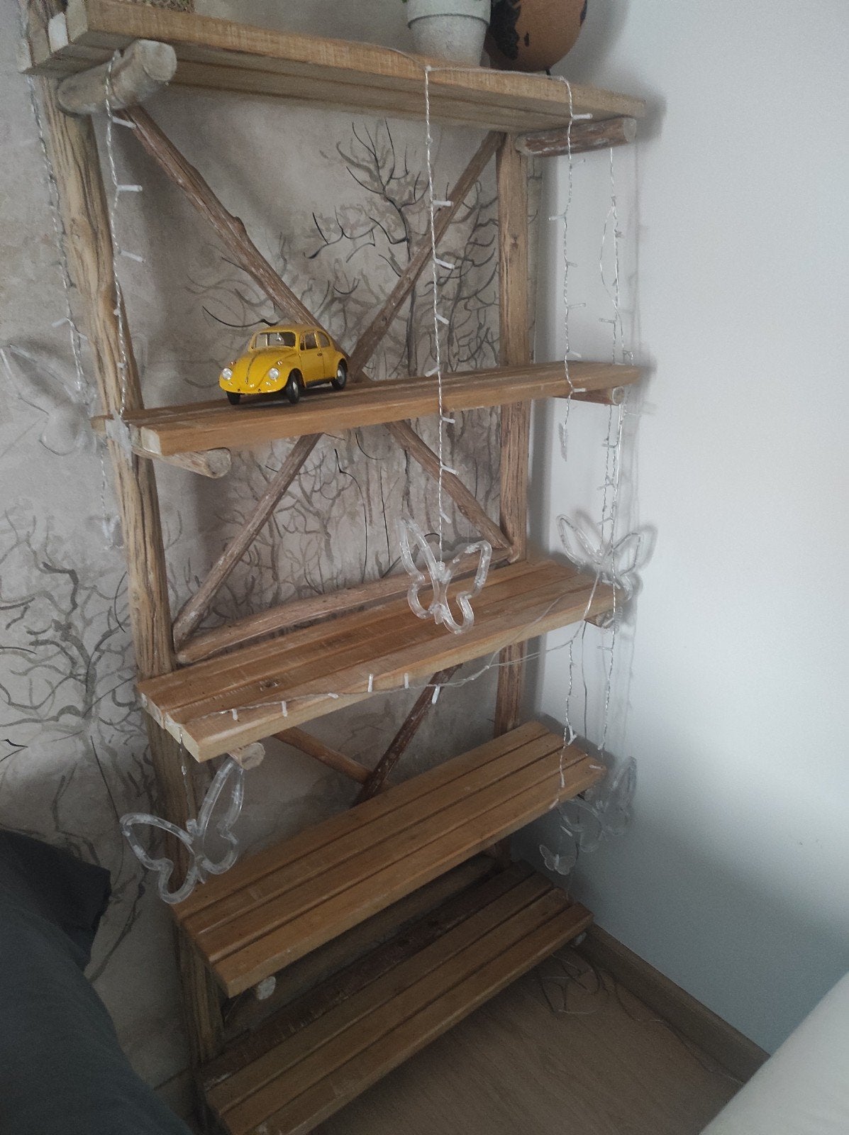 Rubust Houten Boekenrek/ Wandrek 177cm, Ophalen, Zo goed als nieuw