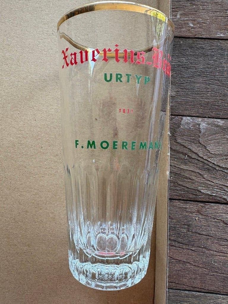 Xaverius Bräu Urtyp (F. Moeremans), Ophalen of Verzenden, Gebruikt, Glas of Glazen, Overige merken